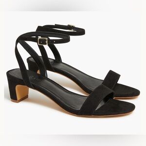 j crew sueded strappy heeled sandals